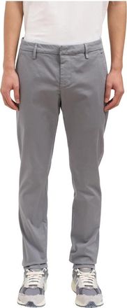 Dondup Gaubert Broeken - Heren - Chinos - Grijs - W38 - Katoen - Broeken