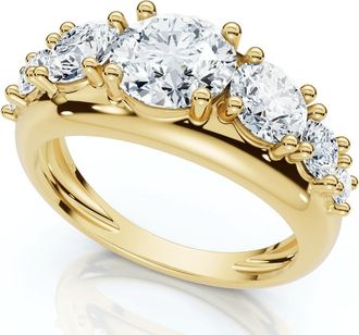 Pompeii3 2Ct TW Diamond Anniversary Stackable Wedding Ring 14k Gold Lab Grown