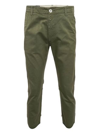 Gucci Broek met bandjes met knopen - Groen
