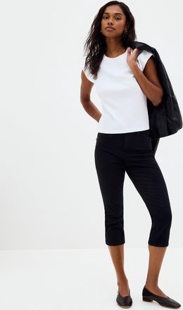 Contemporaine Womens Colourful denim capri pant Fit: Slim leg, regular rise