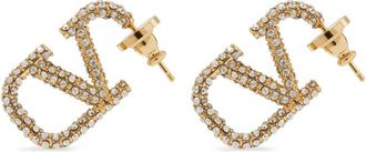 Valentino Garavani VLogo Signature Crystal-embellished Earrings
