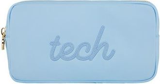 Stoney Clover Lane Small Tech Embroidered Pouch in Periwinkle at Nordstrom