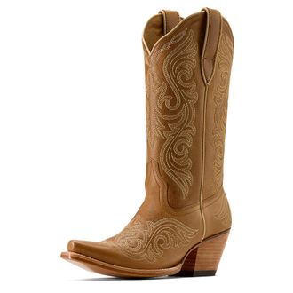 Ariat Womens Amora X Toe Western Boots in Shades Of Grain, B Medium Width, Size 4.5, by Ariat