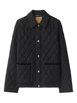Burberry quilted jacket - women - Fabric - S - Black