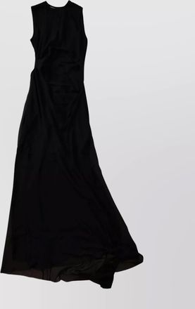 Ann Demeulemeester long dress with asymmetric sleeveless design