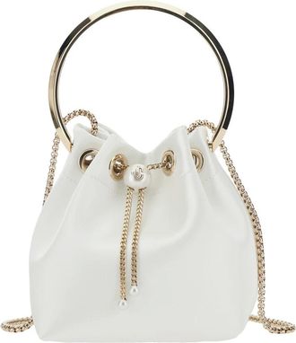 Jimmy Choo London Dames, Tassen, Wit, Maat: ONE Size Leer