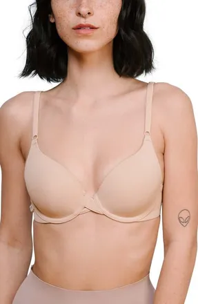 Harper Wilde Base T-Shirt Bra in Beige at Nordstrom, Size 36Ddd