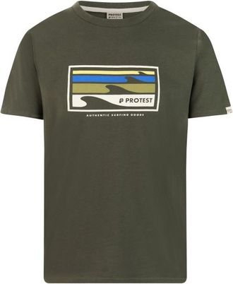 Protest PRTHanwell T-Shirt f&uuml;r Herren | oliv/braun