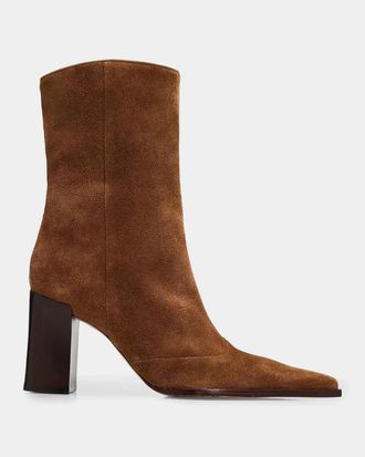 Schutz Raffaela 85MM Suede Ankle Boots