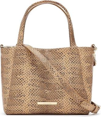 Brahmin Small Mona Cross Body Handbags Light Pecan, Leather