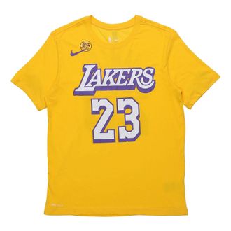 Nike NBA City limited Jersey 19-20 Season Los Angeles Lakers LeBron James No. 23 Yellow BV8796-705