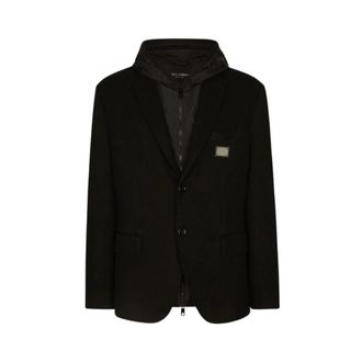 Dolce & Gabbana Heren, Jassen, Zwart, Maat: L
