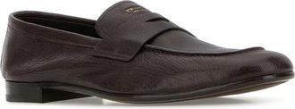 Prada Mens Uomo Loafer Brown Ovine Leather