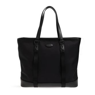 Tod's Tas met Medium Logo - Heren - Shoppers - Zwart - ONE Size - Katoen - Tassen