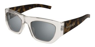 Saint Laurent SL 740 003 Womens Sunglasses Brown Size 52