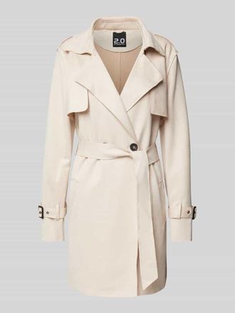 Mauritius Trenchcoat in Leder-Optik Modell joseta in Offwhite, Gr&ouml;&szlig;e XXL