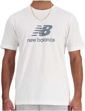 New Balance Sport Essentials Logo T-Shirt T-Shirt f&uuml;r Herren | wei&szlig;