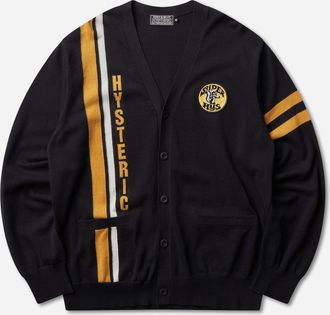 Hysteric Glamour Men s Super HYS Patch Cardigan Black