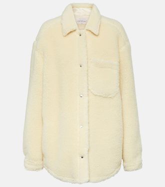 Off-white Wool-blend teddy shirt jacket