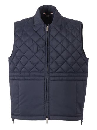 K-Way Barnes quilted gilet - men - Nylon/Polyester - L - Blue