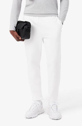 Lacoste Light Fleece Joggers in White at Nordstrom, Size 5