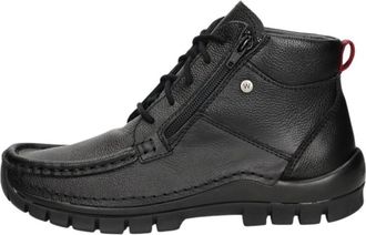 Wolky Boost Veterlaars - Heren - Veterlaarzen - Zwart - 42 EU - Wol - Schoenen