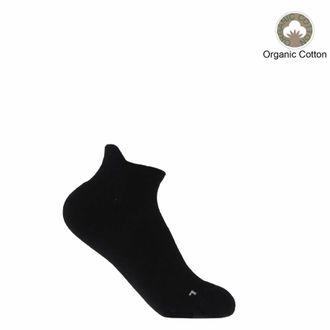 Peper Harow Organic Womens Trainer Sport Socks - Black