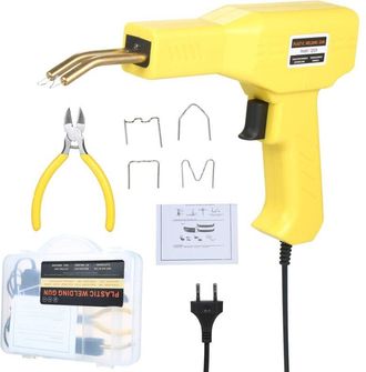 OEM Kit De Reparaci&oacute;n De Soldadura De Pl&aacute;stico, Grapadora T&eacute;rmica Para Reparaci&oacute;n De Pl&aacute;stico Con 400 Grapas, Grapadora De Pl&aacute;stico Para Reparaci&oacute;n De Par