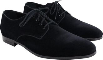 Burberry Mens Velvet Lace-Up Derby Oxford (Authentic Pre-Loved)