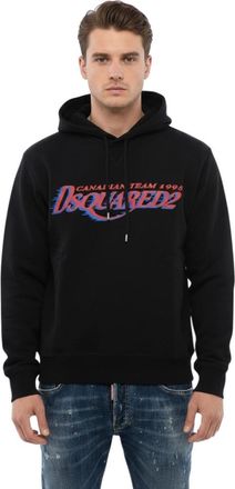 Dsquared2 Black Graphic Logo Hoodie