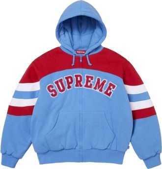 SUPREME SS26 Filled Zip Up Hooded Sweatshirt Light Blue SUP-SS26-018-LHTBLU
