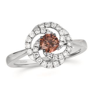 Le Vian Ladies Chocolate Diamonds Solitaire Rings set in 14K Vanilla Gold