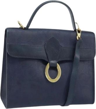 Dior Pre-owned Handbags, female, Blue, Size: ONE SIZE Pre-owned Trotter Canvas Hand Bag