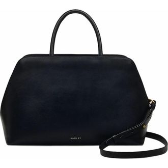 Radley London Liverpool Street Medium Ziptop Satchel Bag in Black at Nordstrom