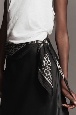 Maeve Large Graphic Print Silk Scarf