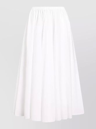 Patou silk midi skirt