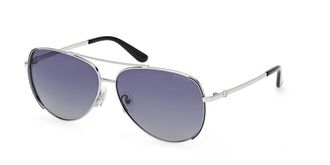 Guess GU00193 Polarized 10D Womens Sunglasses Silver Size 62