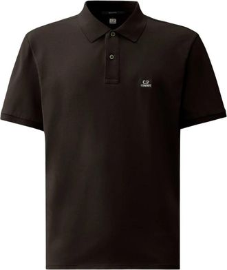C.P. Company Stretch Piquet Polo Shirt Zwart - Heren - Polos - Zwart - 2XL - Katoen - Tops