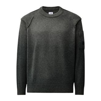 C.P. Company C.p. Company, Truien & Vesten, Heren, Grijs, XL, Ribbed Crewneck