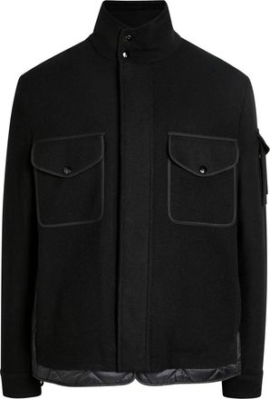 Moncler Avoine Panelled Wool and Shell Jacket - Black - 4 (UK42 / XL)