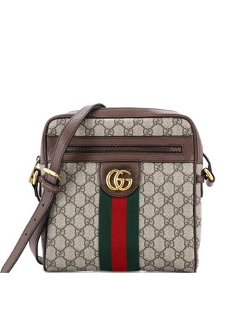 Gucci Ophidia Messenger Bag GG Coated Canvas Small crossbody bag - women - Fabric - One Size - Brown