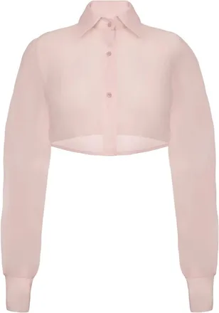 Lika Camicia in organza - Rosa