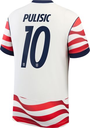 Nike Christian Pulisic USMNT 2026 Stadium Home Nike Mens Dri-FIT Soccer Jersey in White | NN203943392-USM