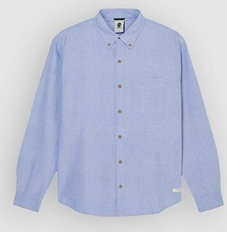 Element Button Down Regular Oxford Hemd blau