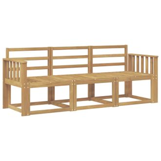 vidaXL Conjunto De Sof&aacute;s De Exterior 3 Pcs Blanco 189,5 X 63 X 73 Cm Vidaxl