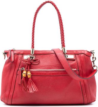 Gucci Pre-owned Gucci Pebbled Calfskin Bella Satchel Ladies 282300 543014