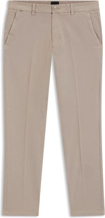 BOSS Slim-fit trousers in stretch-cotton twill