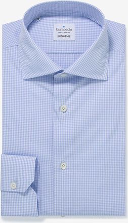 Giampaolo Lang&auml;rmeliges Hemd aus Baumwolle mit kleinem Karomotiv