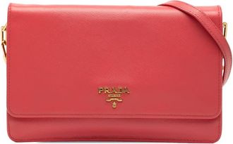 Prada Pre-owned Prada Saffiano Lux Wallet On Chain Ladies 3Y45V0OFEL93NOKN