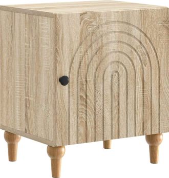 vidaXL Armario De Noche Roble Sonoma 43 X 34,5 X 50 Cm Vidaxl